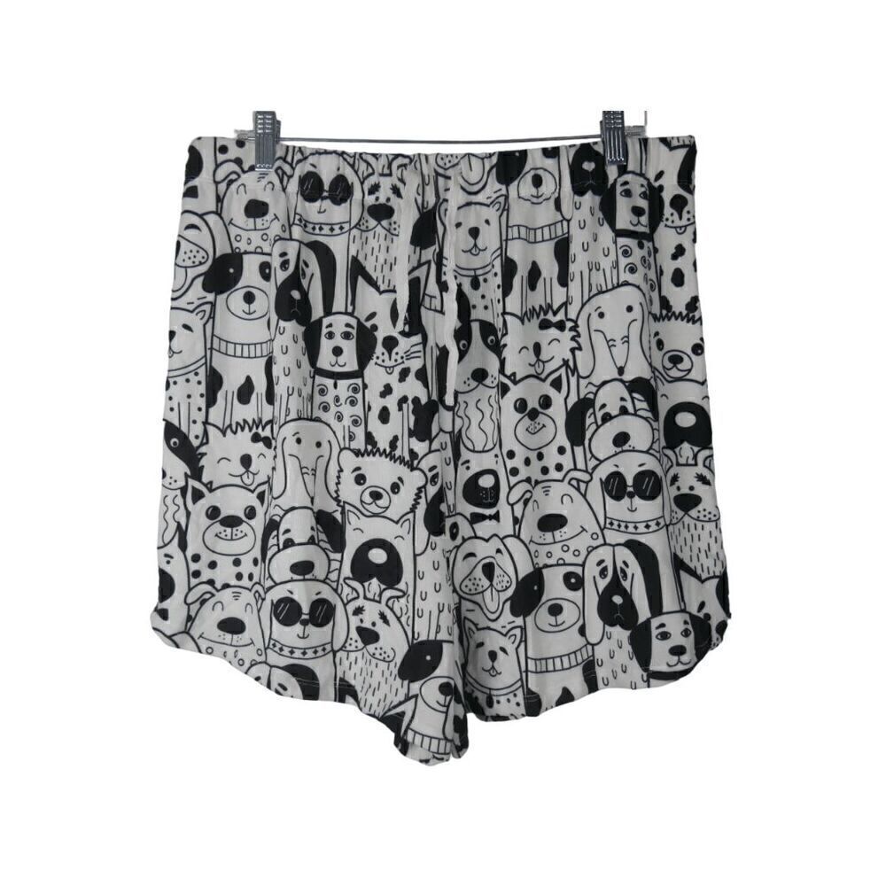 Nanu Women's Dog Print Drawstring Shorts 2X